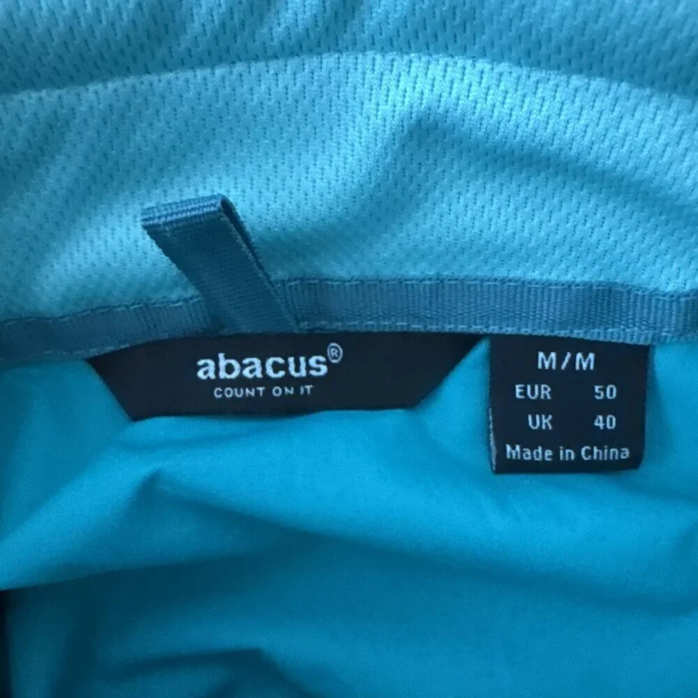 ABACUS Sportswear Wind/Waterproof Breathable Packable Men's Golf Jacket Size M